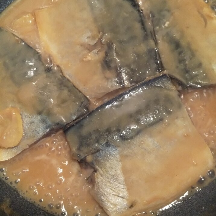 フライパンで鯖味噌煮